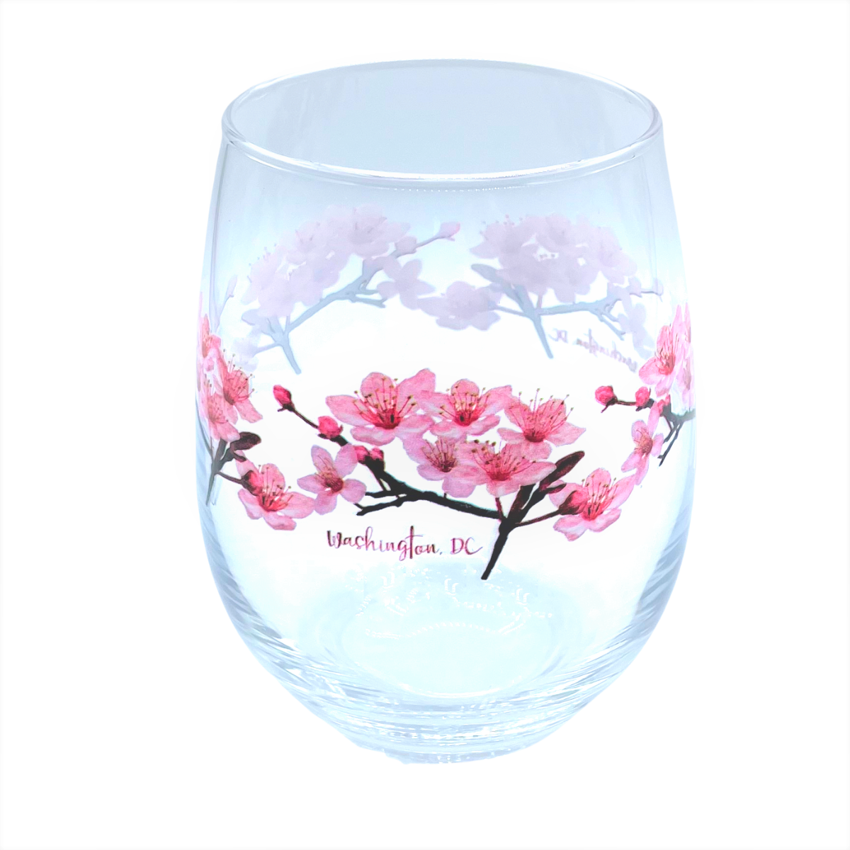 Stemless Cherry Blossom Wine Glass | The Old Town Shop