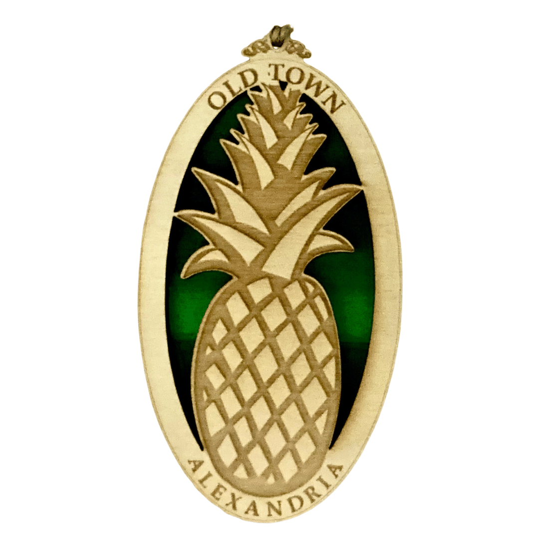 Wooden Pineapple Ornament