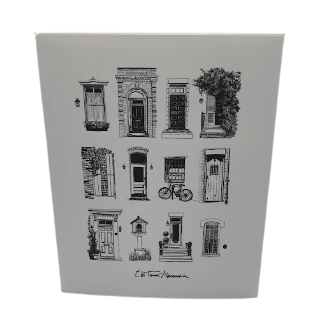 Emily Dere Doors Black Print | The Old Town Shop